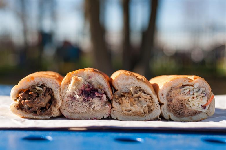 Capriotti's sandwiches lined up