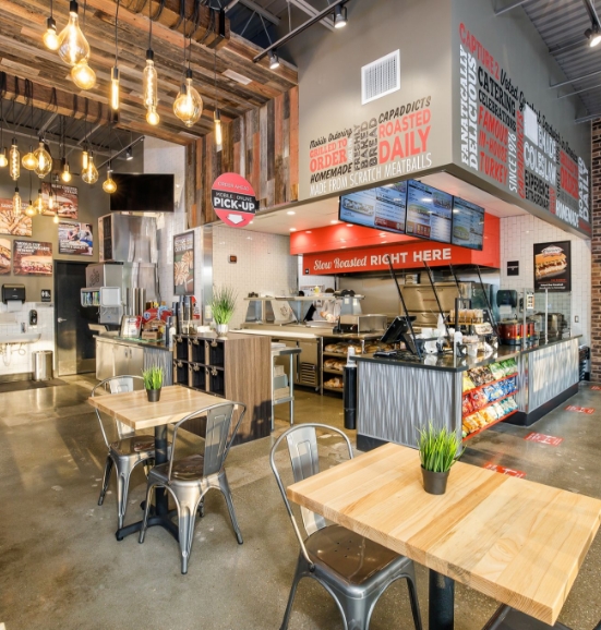 Interior of Capriotti's