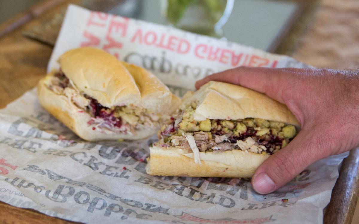 Capriotti's Philly cheesesteak sandwich. 